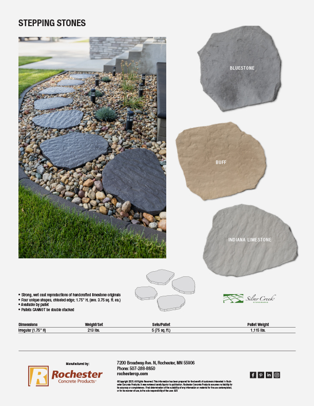 Stepping Stones Cut Sheet