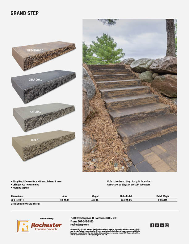 Grand Step Cut Sheet