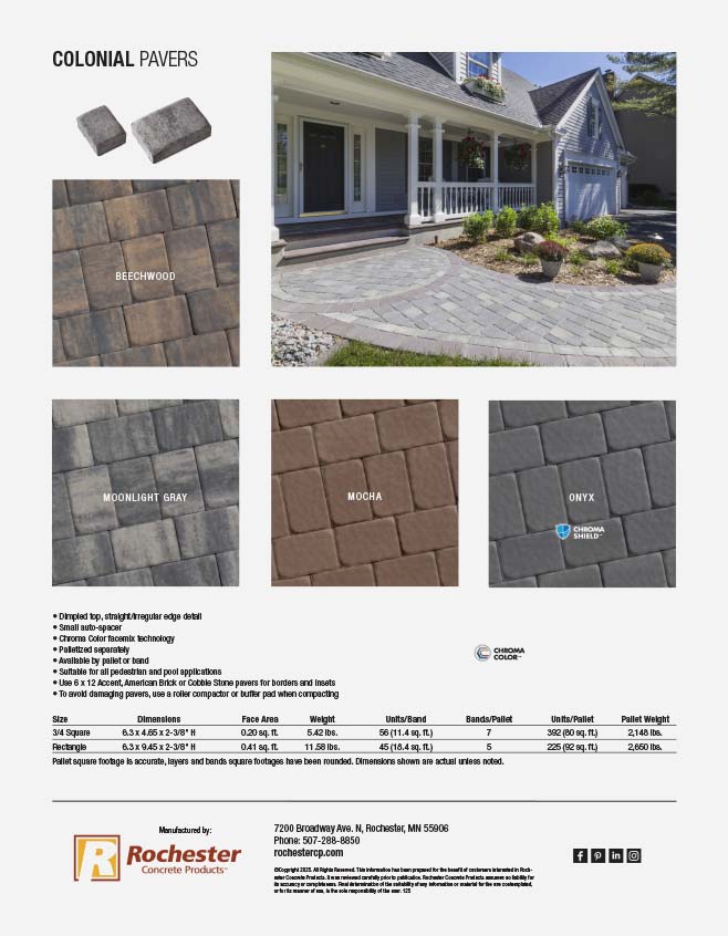 Colonial Cut Sheet