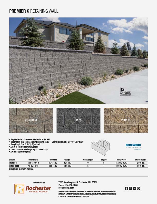 Premier 6 Cut Sheet