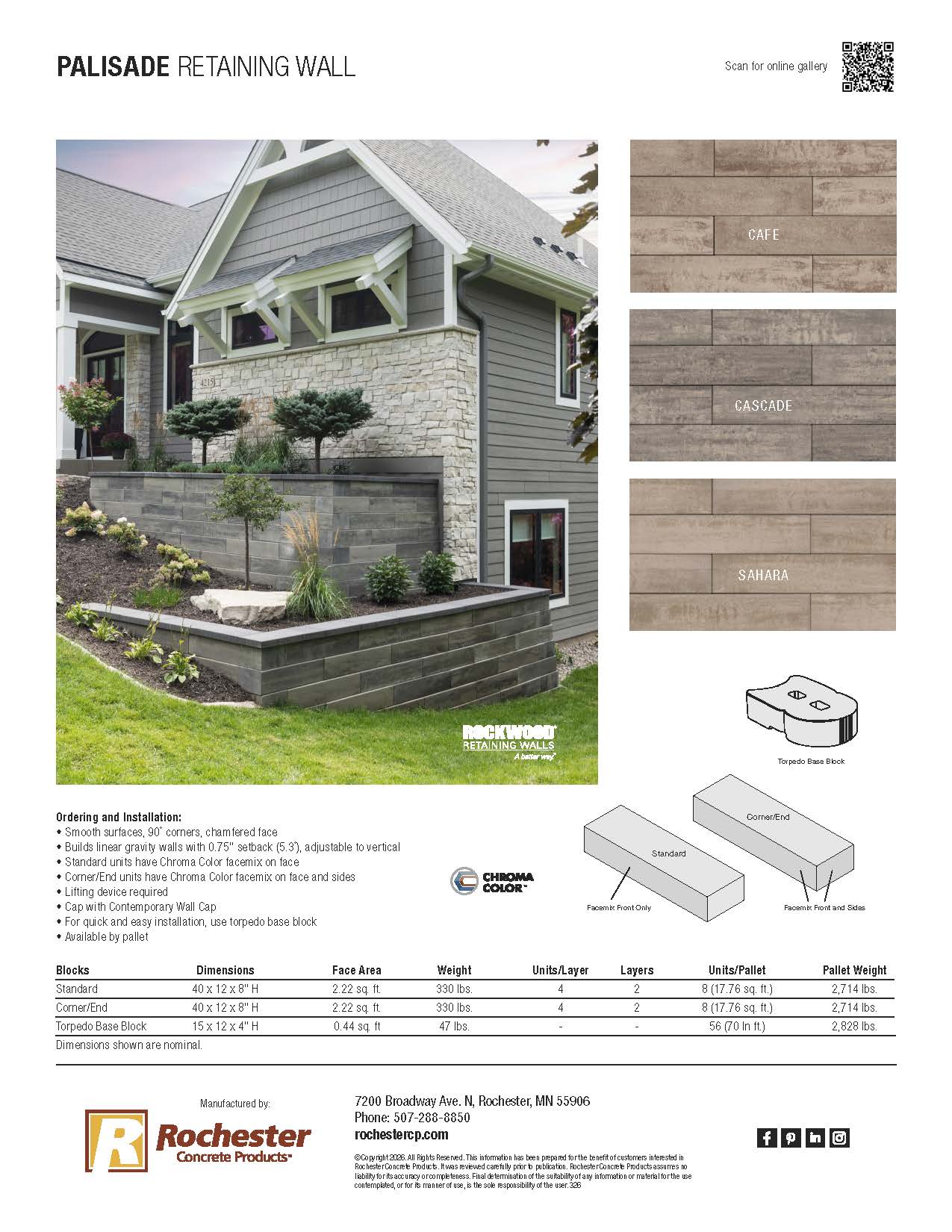 Palisade Cut Sheet