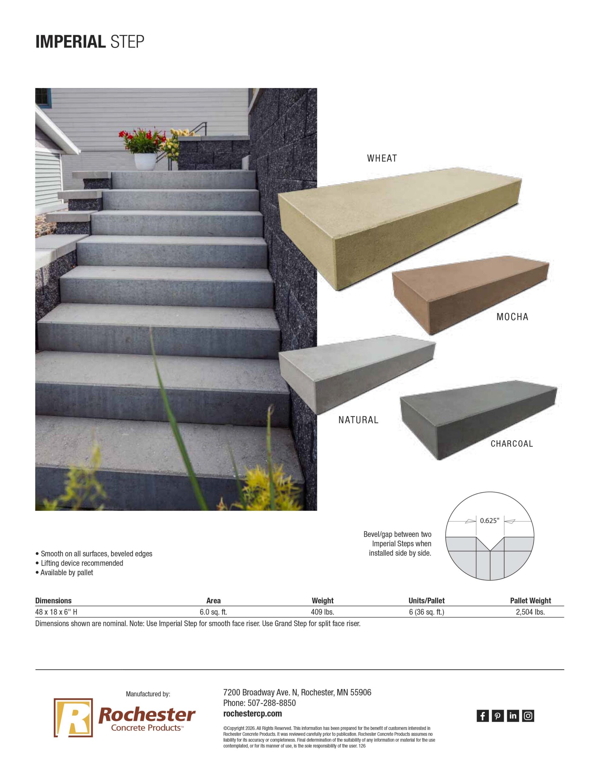 Imperial Step Cut Sheet