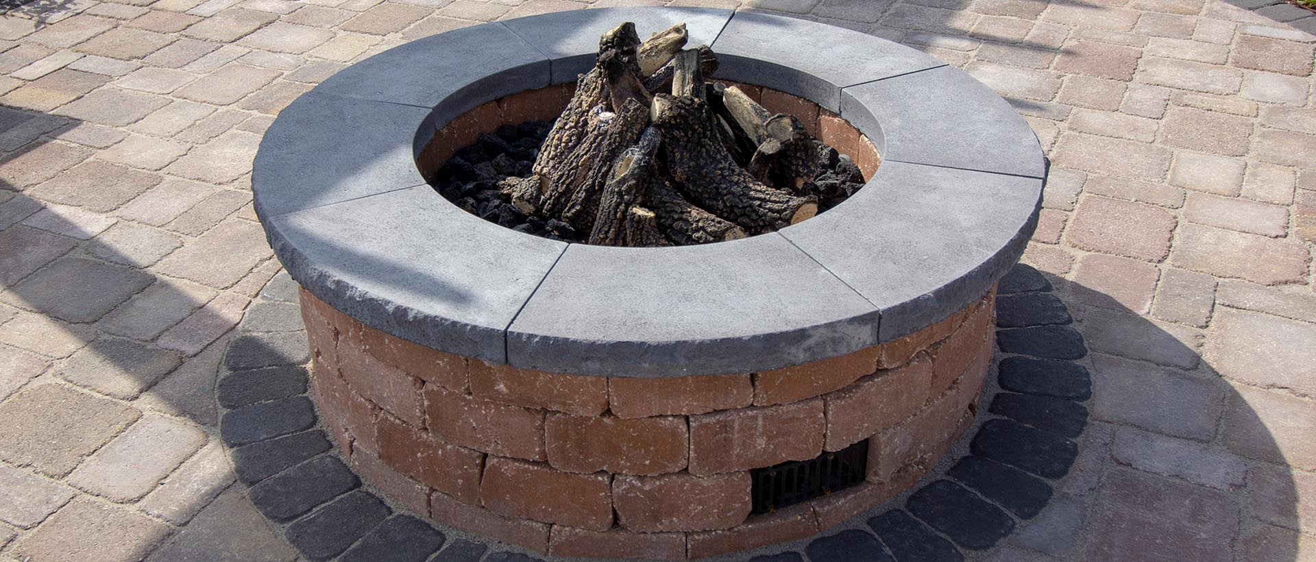 Modular Block Fire Pit Design Options and Shapes for Landscape Block Fire Pits | Rochester ...