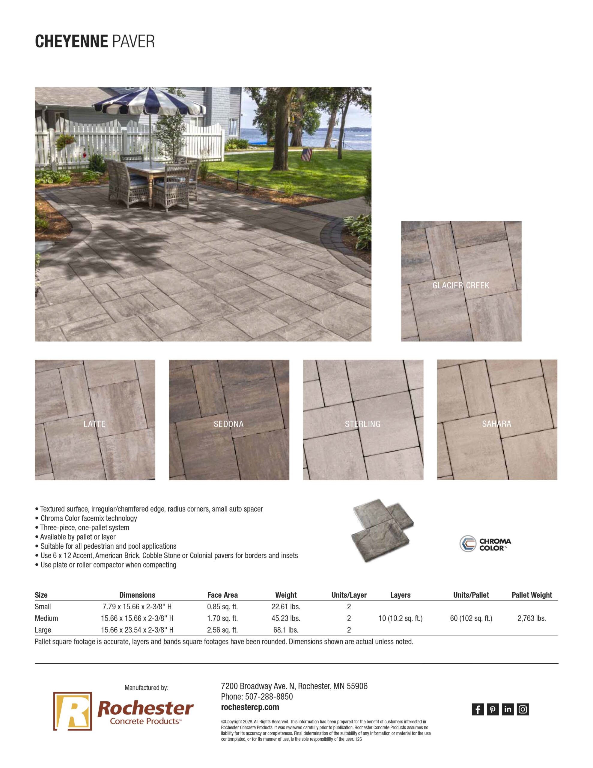 Cheyenne Cut Sheet