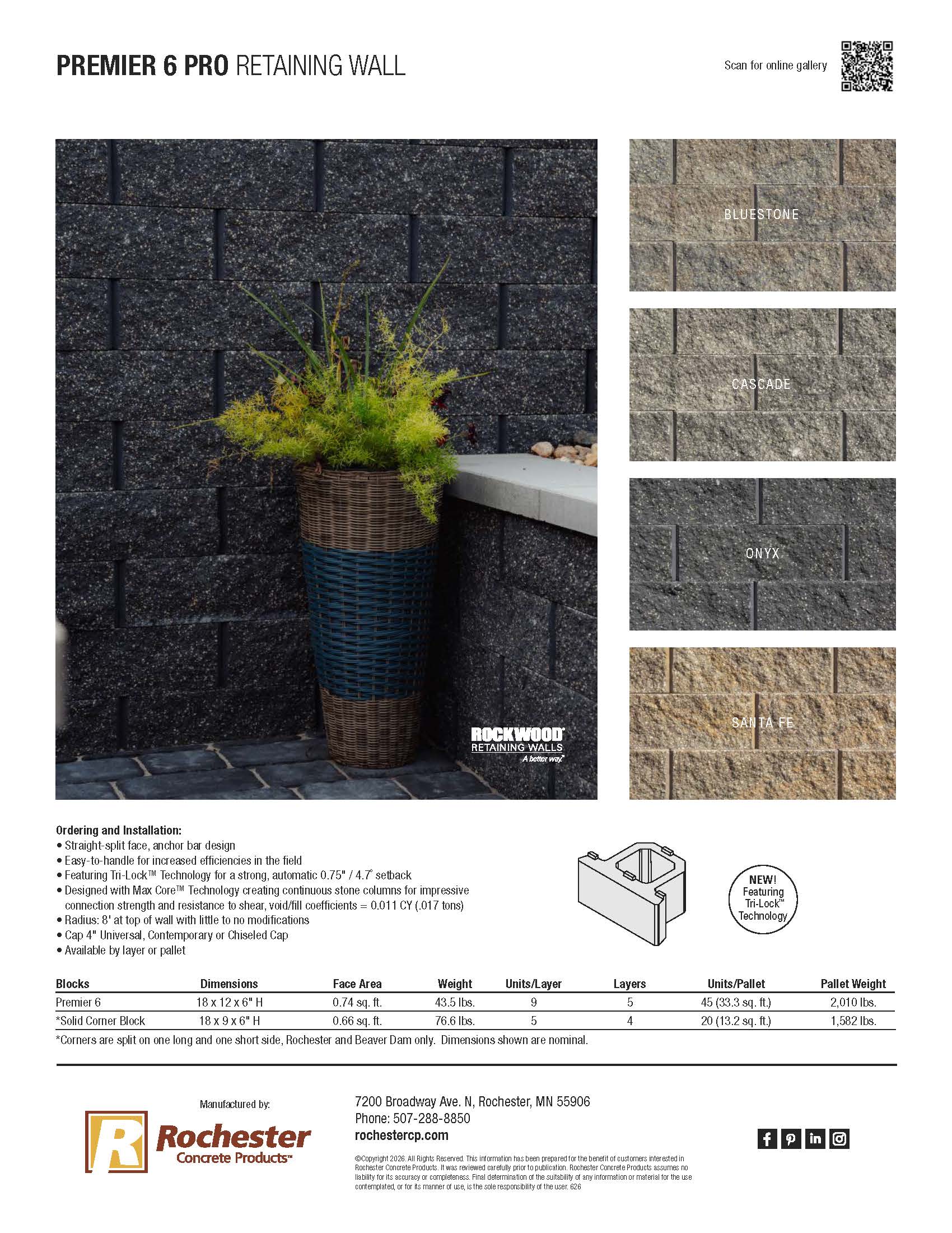 Premier 6 Pro Cut Sheet
