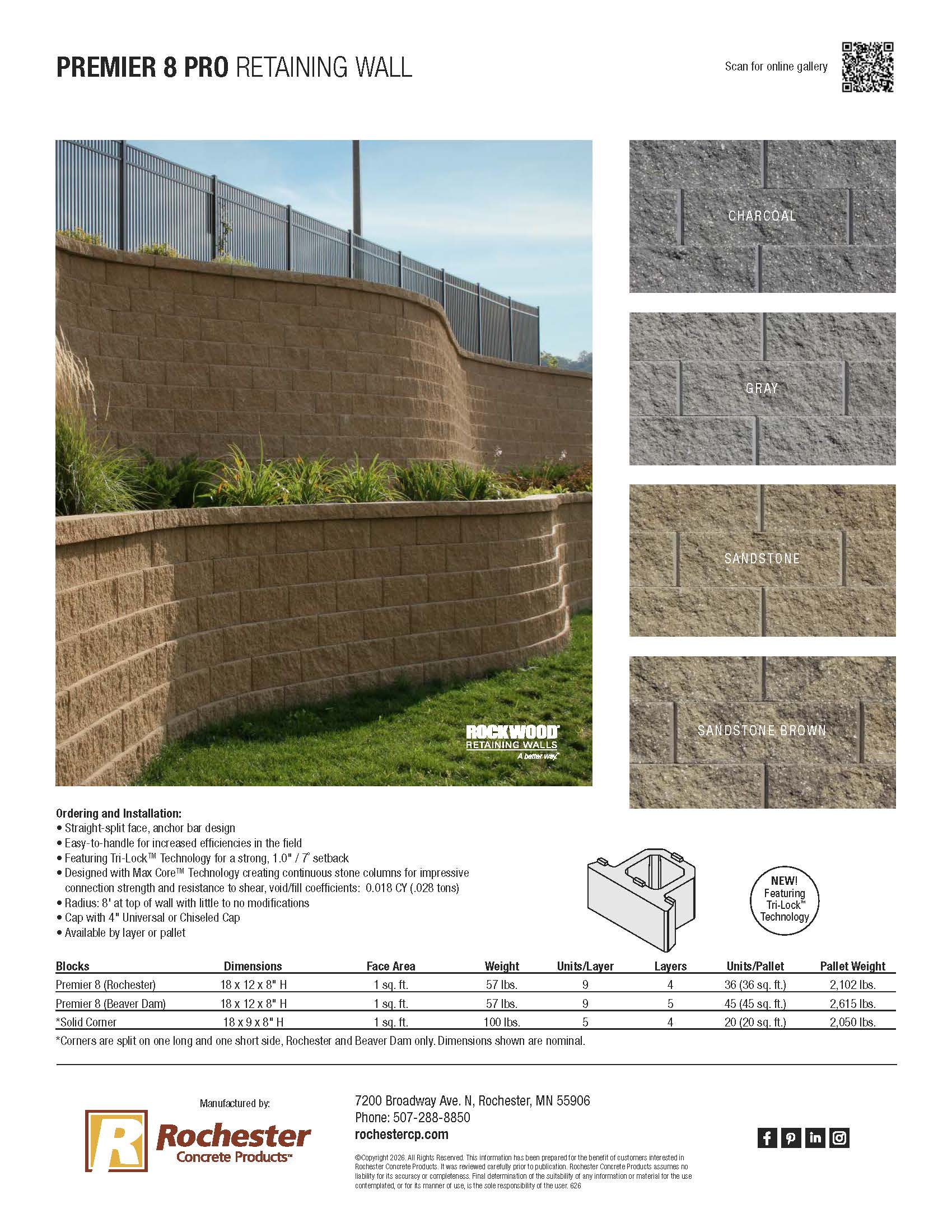 Premier 8 Pro Cut Sheet