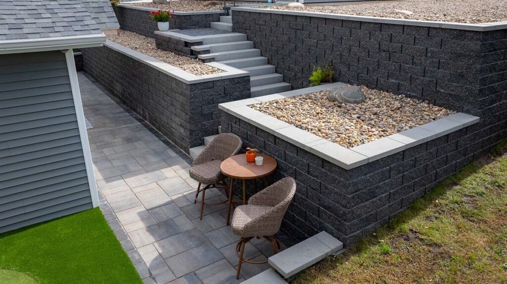 Gravity vs. Reinforced Retaining Walls